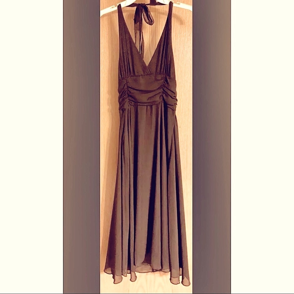 Cocktail Dress - Chiffon V-neck Halter  - Special Occasion - fall🍂 - new w/tags